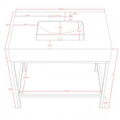 Marmo 36" Bathroom Vanity