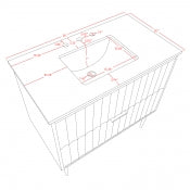 Modernist 36" Bathroom Vanity