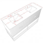 Monad 60" Bathroom Vanity
