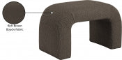 Small Niagara Boucle Fabric Bench