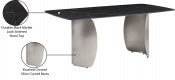 Niya Sintered Stone Top And Steel Base Dining Table