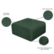 Arc Boucle Fabric Ottoman