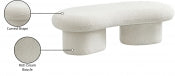 Luka Boucle Fabric Bench