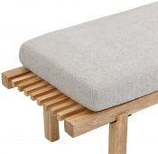 Naya Chenille Fabric Bench
