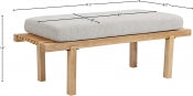 Naya Chenille Fabric Bench