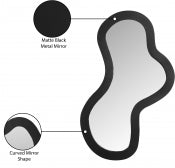 Oblique Iron Frame Mirror