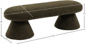 Drum Faux Shearling Bench