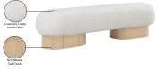 Robertson Boucle Fabric Bench