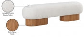 Robertson Boucle Fabric Bench