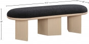 Wilshire Boucle Fabric Bench