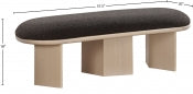 Wilshire Boucle Fabric Bench