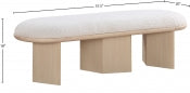 Wilshire Boucle Fabric Bench