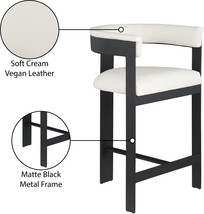 Romeo Vegan Leather Counter Stool (set of 2)