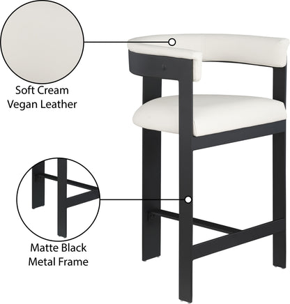 Romeo Vegan Leather Counter Stool (set of 2)