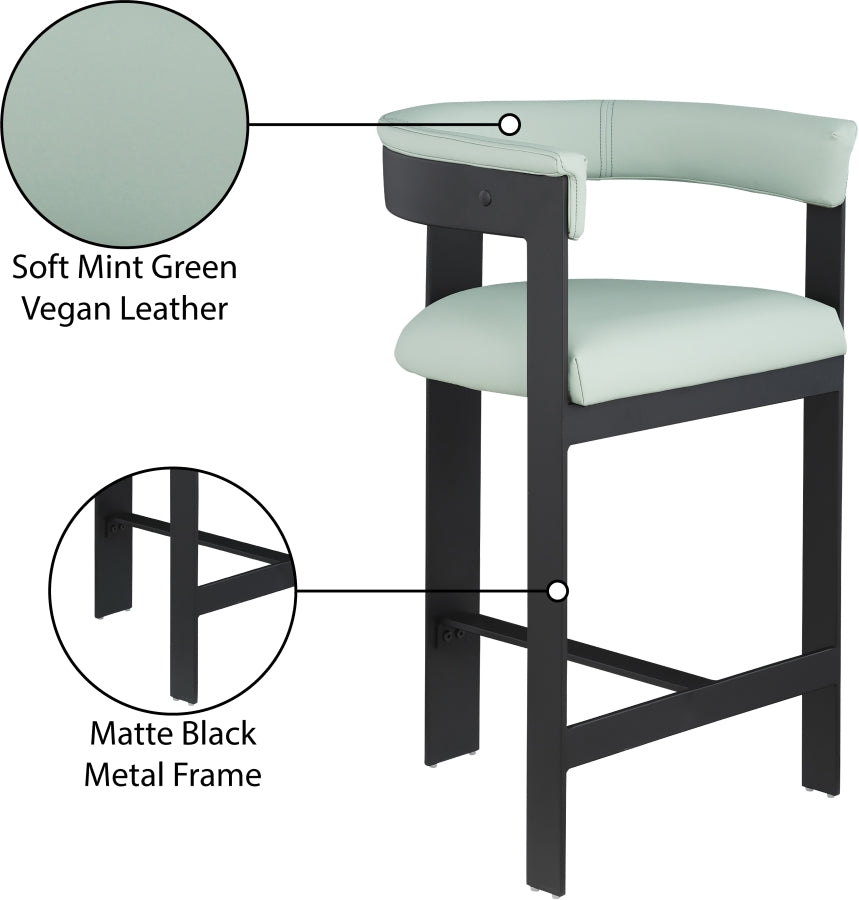 Romeo Vegan Leather Counter Stool (set of 2)