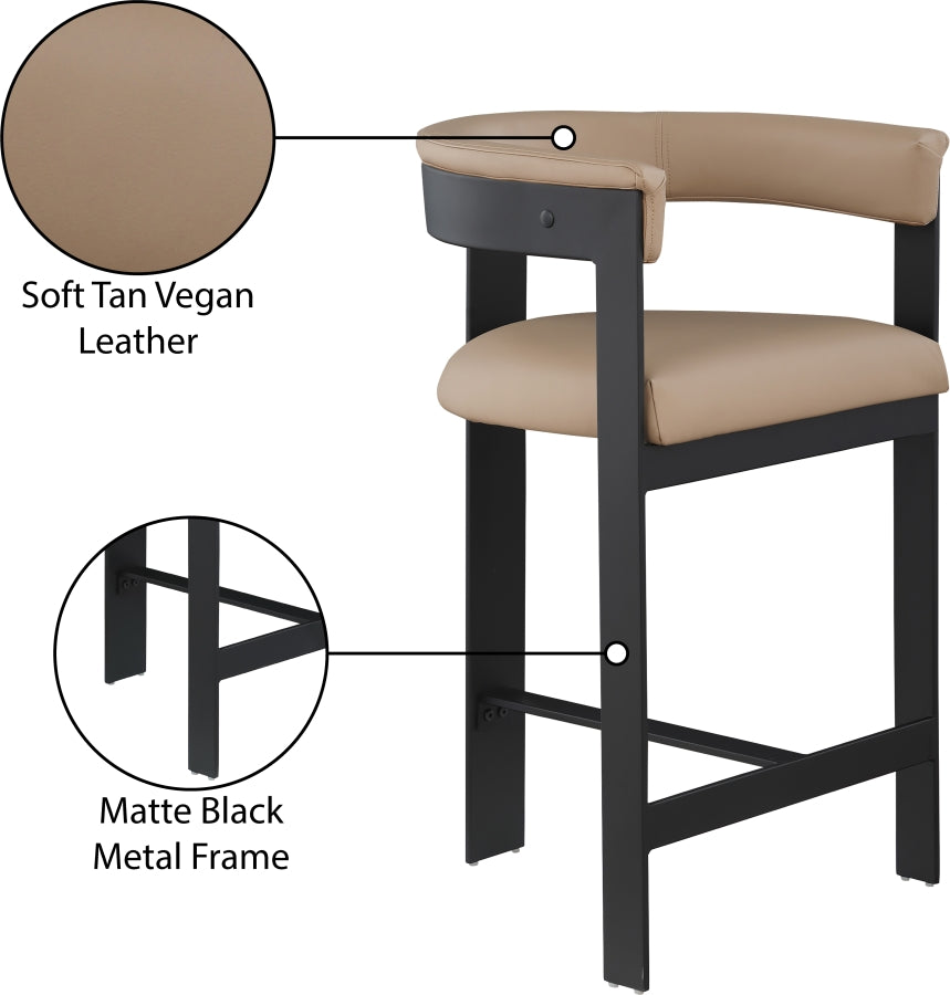Romeo Vegan Leather Counter Stool (set of 2)