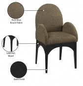 Waldorf 23" Boucle Fabric Dining Arm Chair