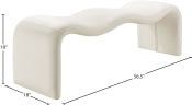 Willow Vegan Leather Bench