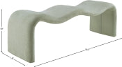 Willow Chenille Fabric Bench