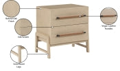 Kaya Oak Night Stand