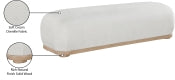 Calum Chenille Fabric Bench