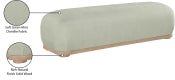 Calum Chenille Fabric Bench