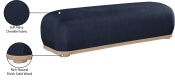 Calum Chenille Fabric Bench