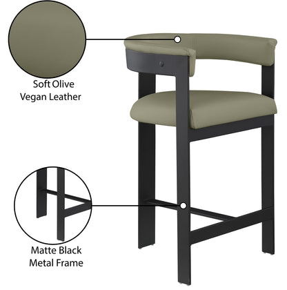Romeo Vegan Leather Counter Stool (set of 2)