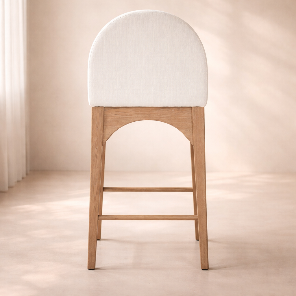 Waldorf 18" Chenille Fabric Counter Chair