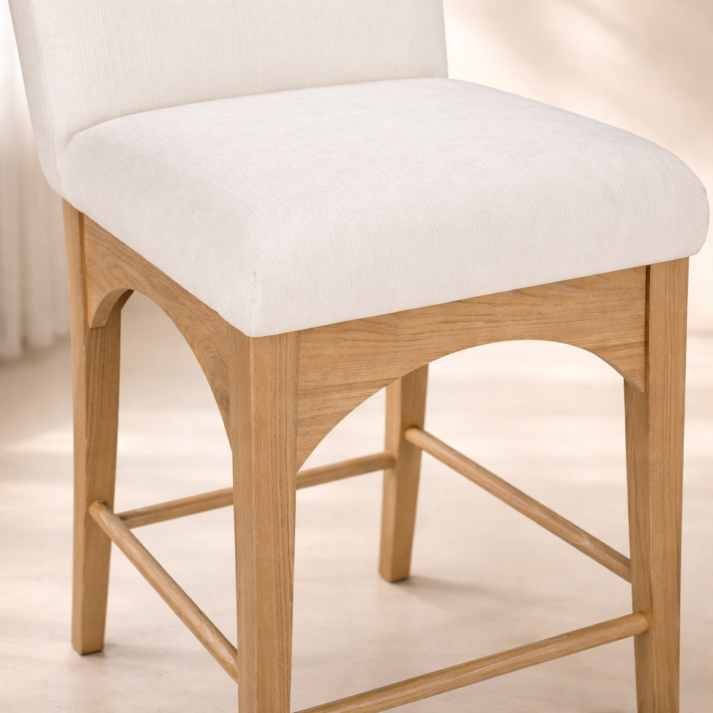 Waldorf 18" Chenille Fabric Counter Chair