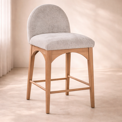 Waldorf 18" Chenille Fabric Counter Chair