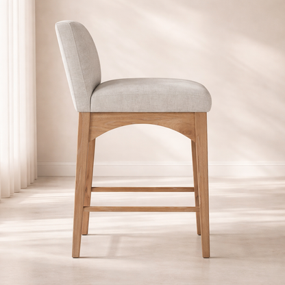 Waldorf 18" Chenille Fabric Counter Chair