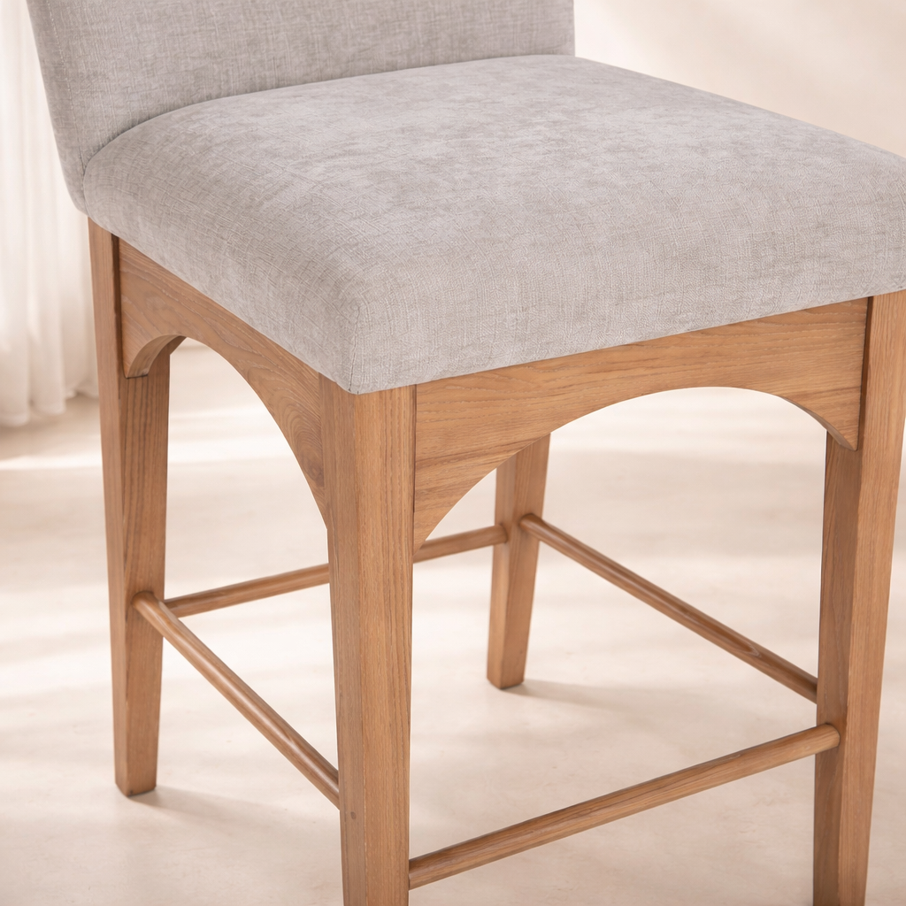 Waldorf 18" Chenille Fabric Counter Chair