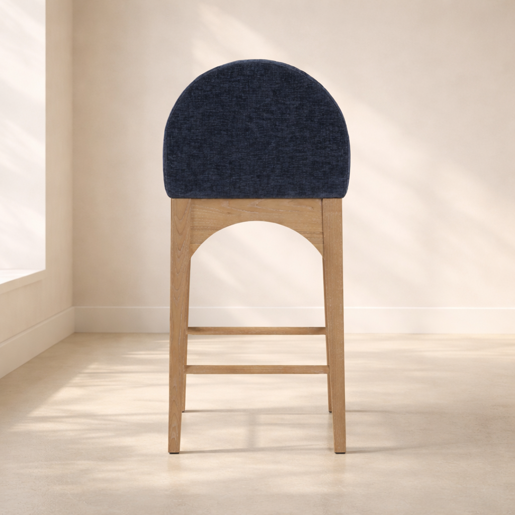 Waldorf 18" Chenille Fabric Counter Chair