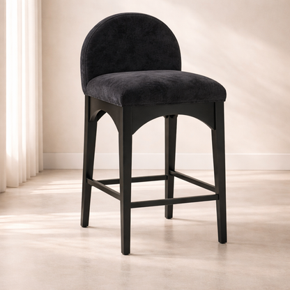 Waldorf 18" Chenille Fabric Counter Chair