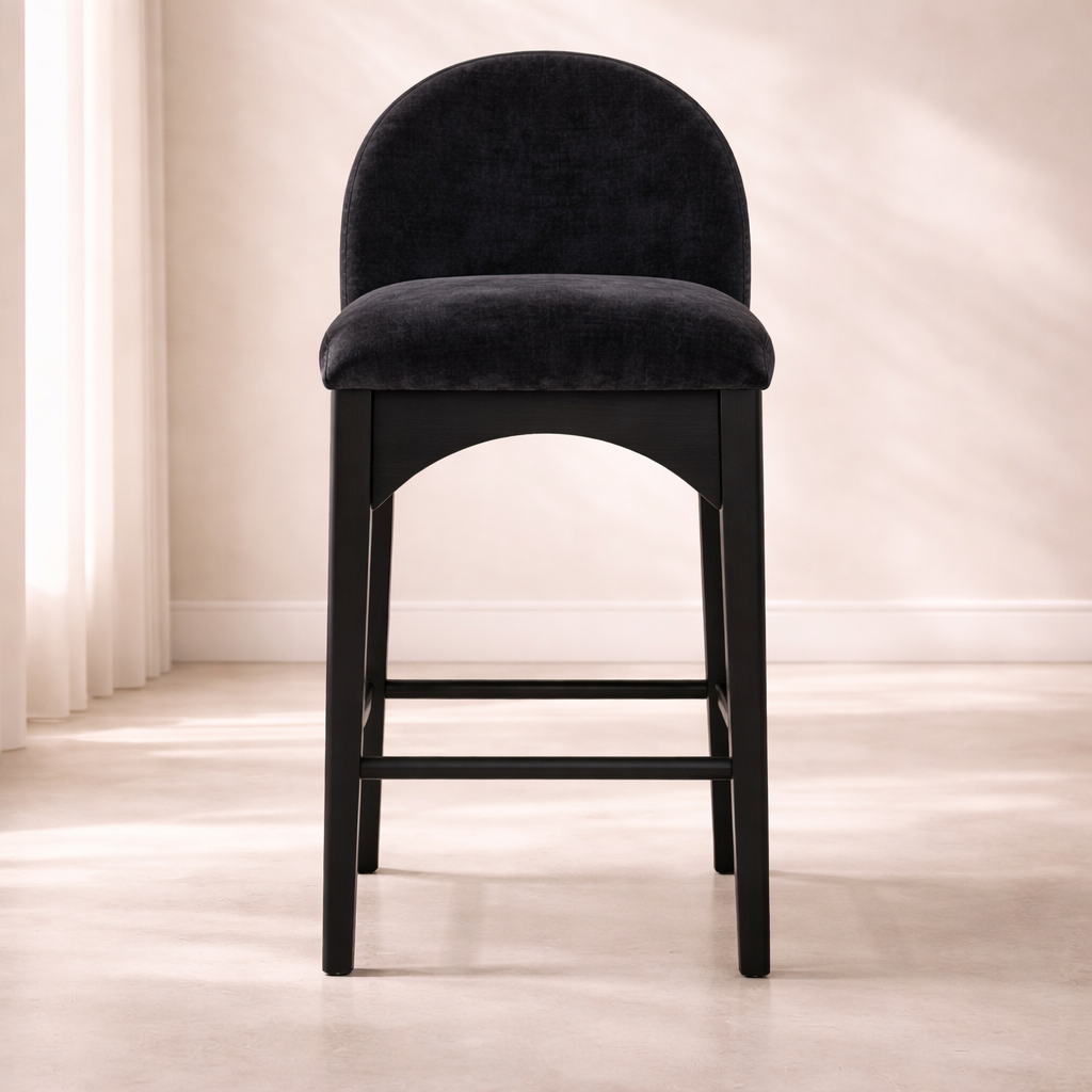 Waldorf 18" Chenille Fabric Counter Chair