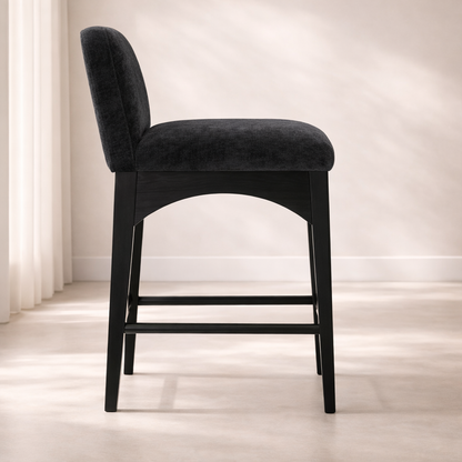 Waldorf 18" Chenille Fabric Counter Chair