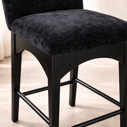 Waldorf 18" Chenille Fabric Counter Chair