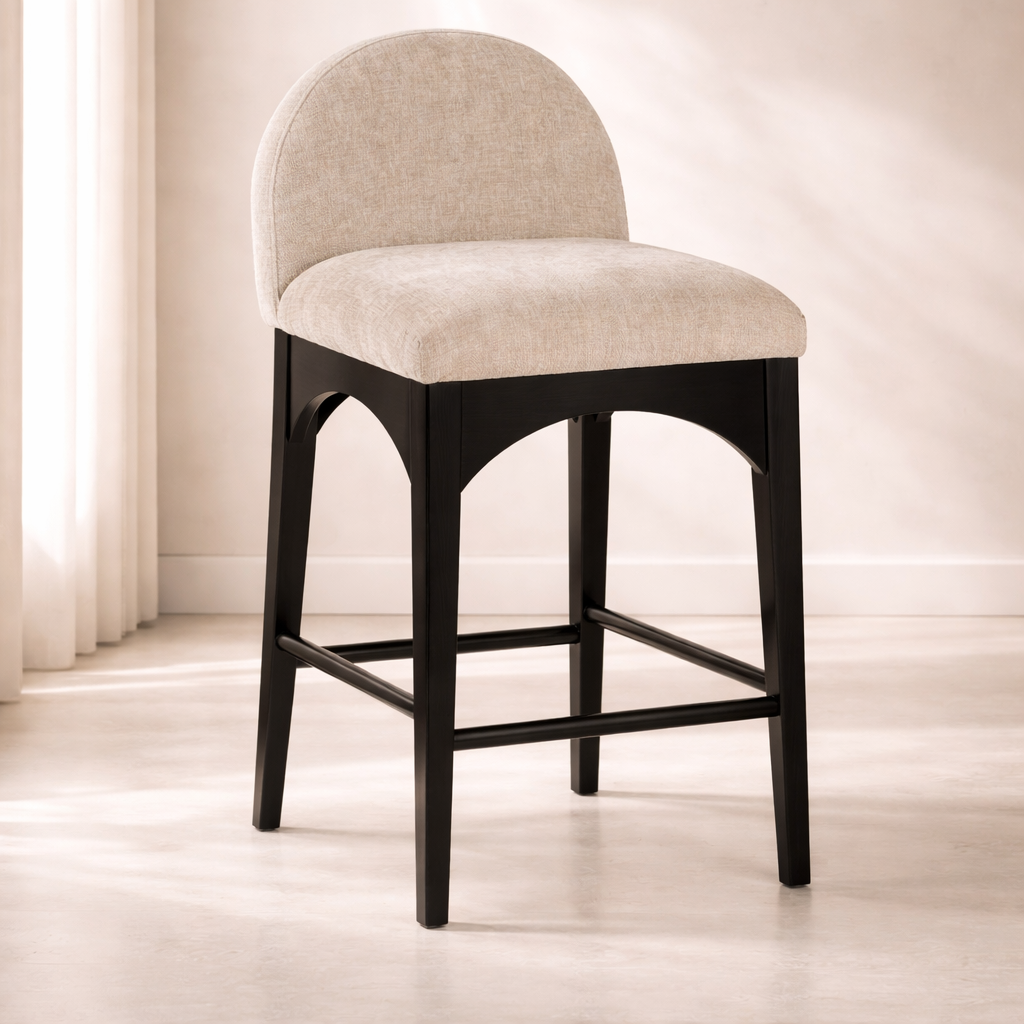 Waldorf 18" Chenille Fabric Counter Chair