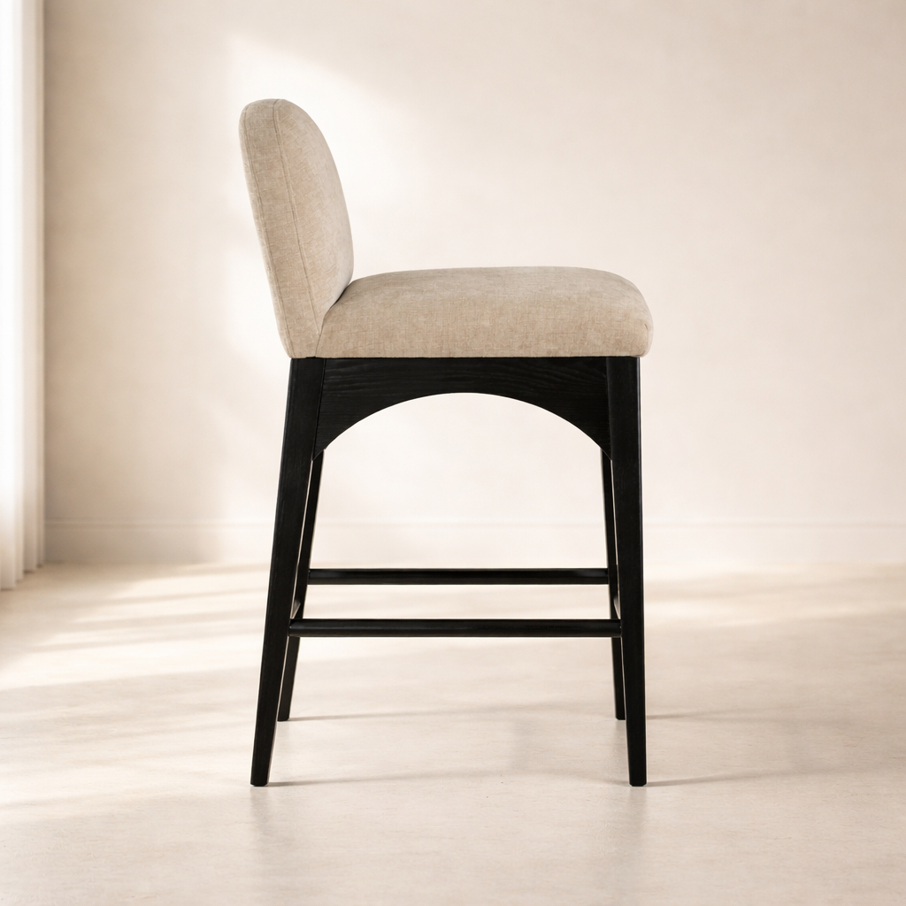 Waldorf 18" Chenille Fabric Counter Chair