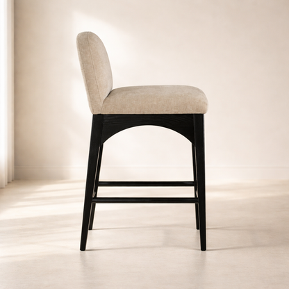 Waldorf 18" Chenille Fabric Counter Chair