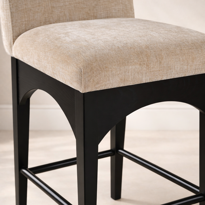 Waldorf 18" Chenille Fabric Counter Chair