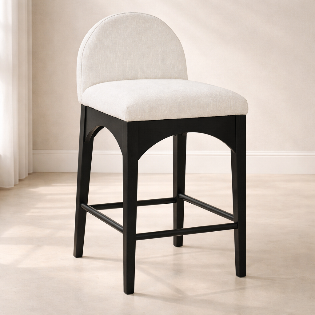 Waldorf 18" Chenille Fabric Counter Chair