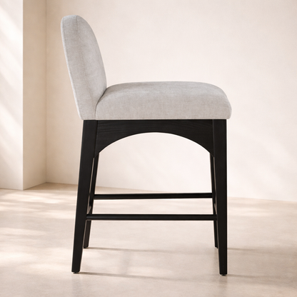 Waldorf 18" Chenille Fabric Counter Chair