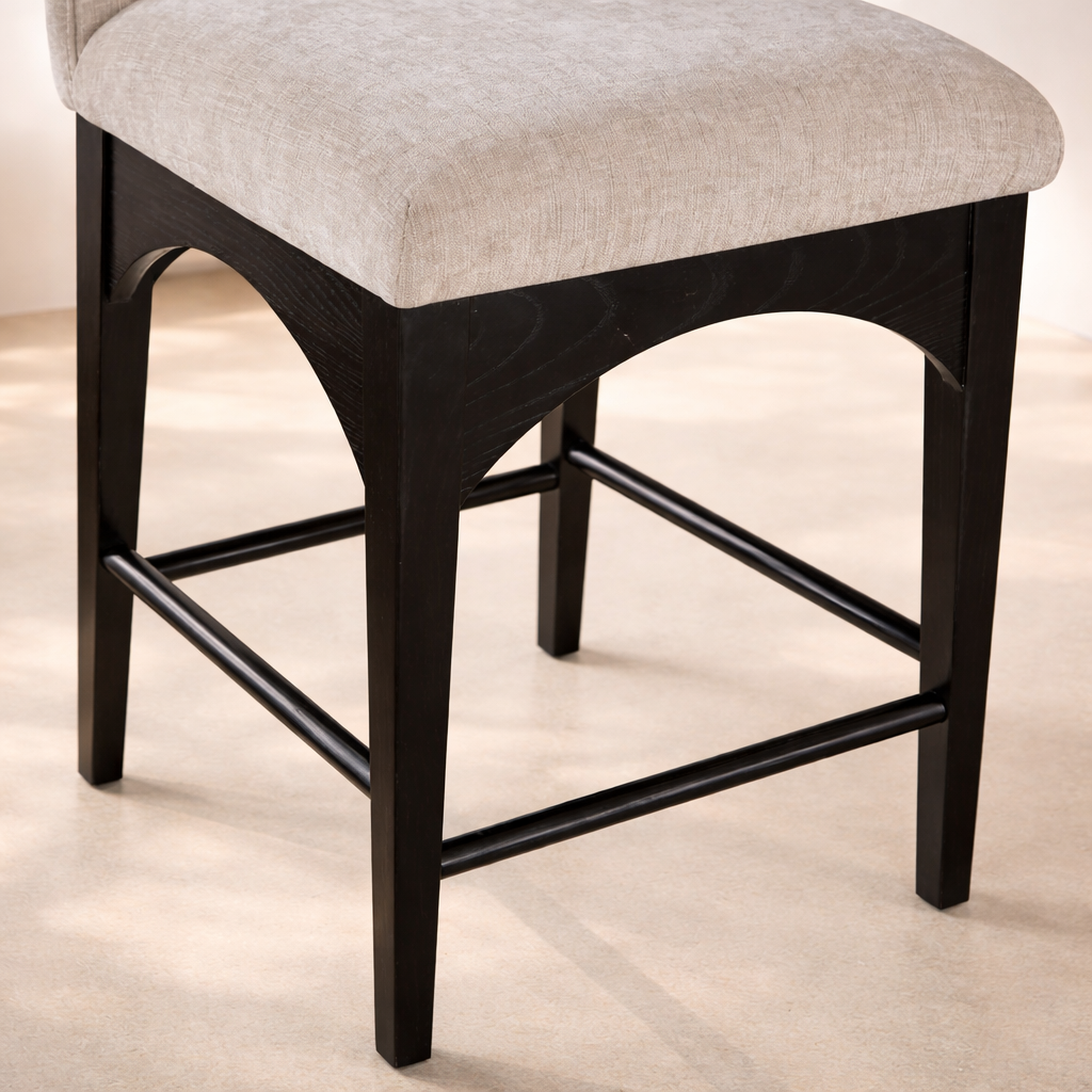Waldorf 18" Chenille Fabric Counter Chair