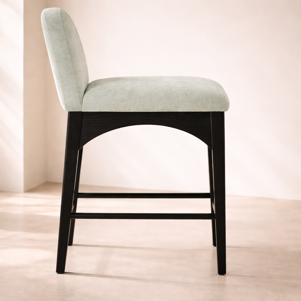 Waldorf 18" Chenille Fabric Counter Chair