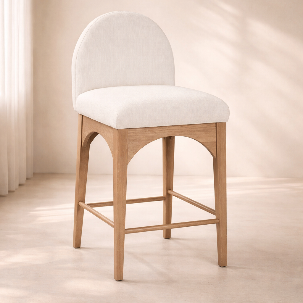 Waldorf 18" Chenille Fabric Counter Chair