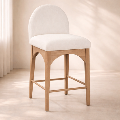 Waldorf 18" Chenille Fabric Counter Chair