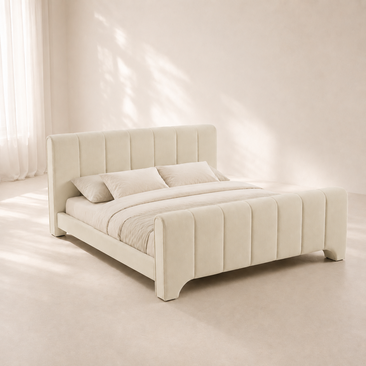 Camila Chenille Fabric Bed